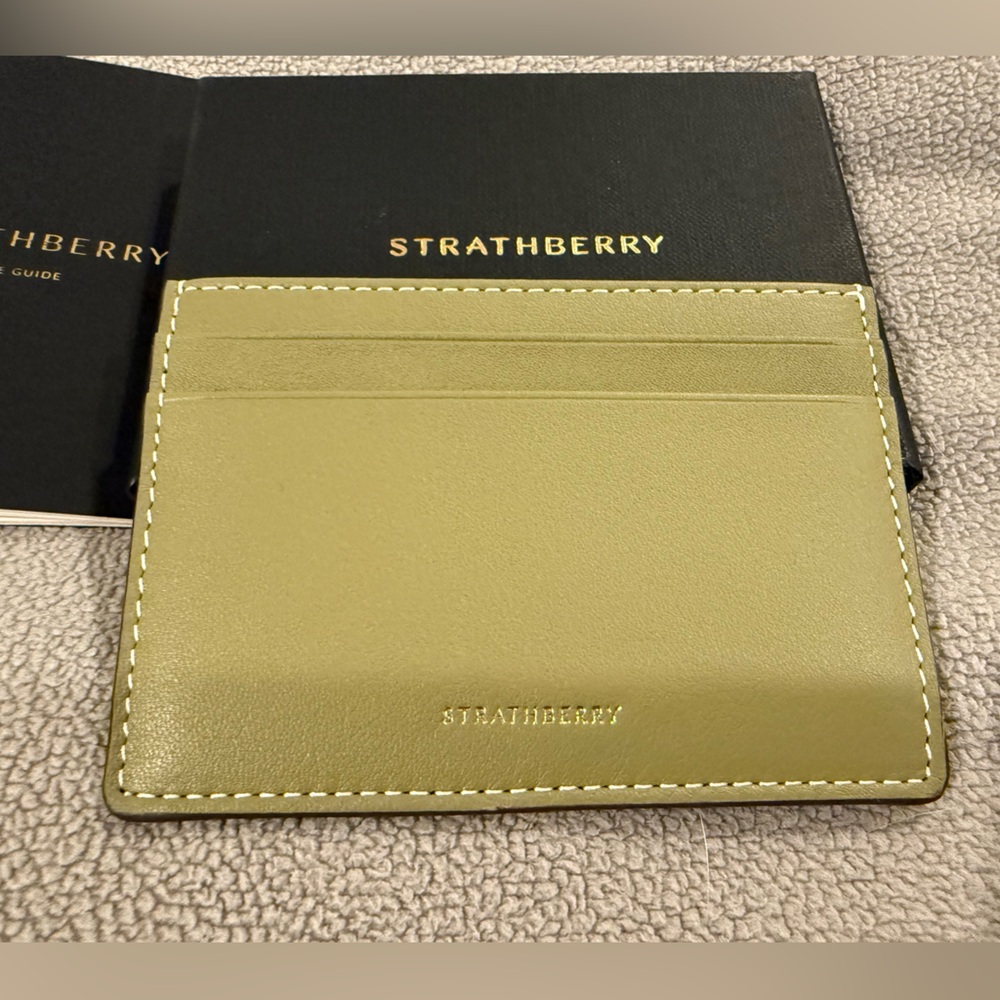 Strathberry Cardholder in Green/Pistachio NEW